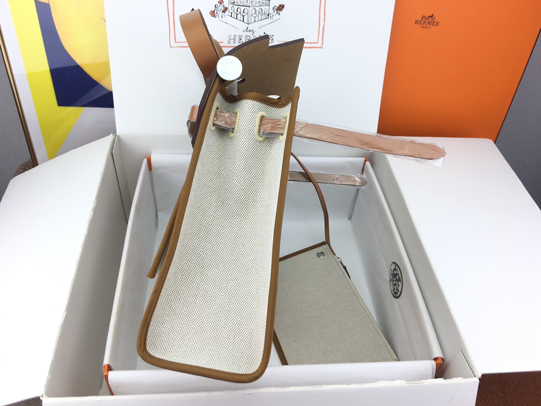 에르메스 에르백31 캔버스 골드브라운 은장